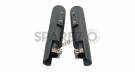 Royal Enfield GT and Interceptor 650 PoweRage Short Exhaust Silencer Black - SPAREZO
